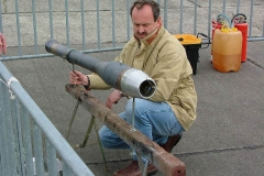 Hubert mit dem 140er Rohr