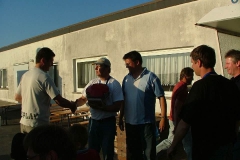 Pokal fuer Team Knecht